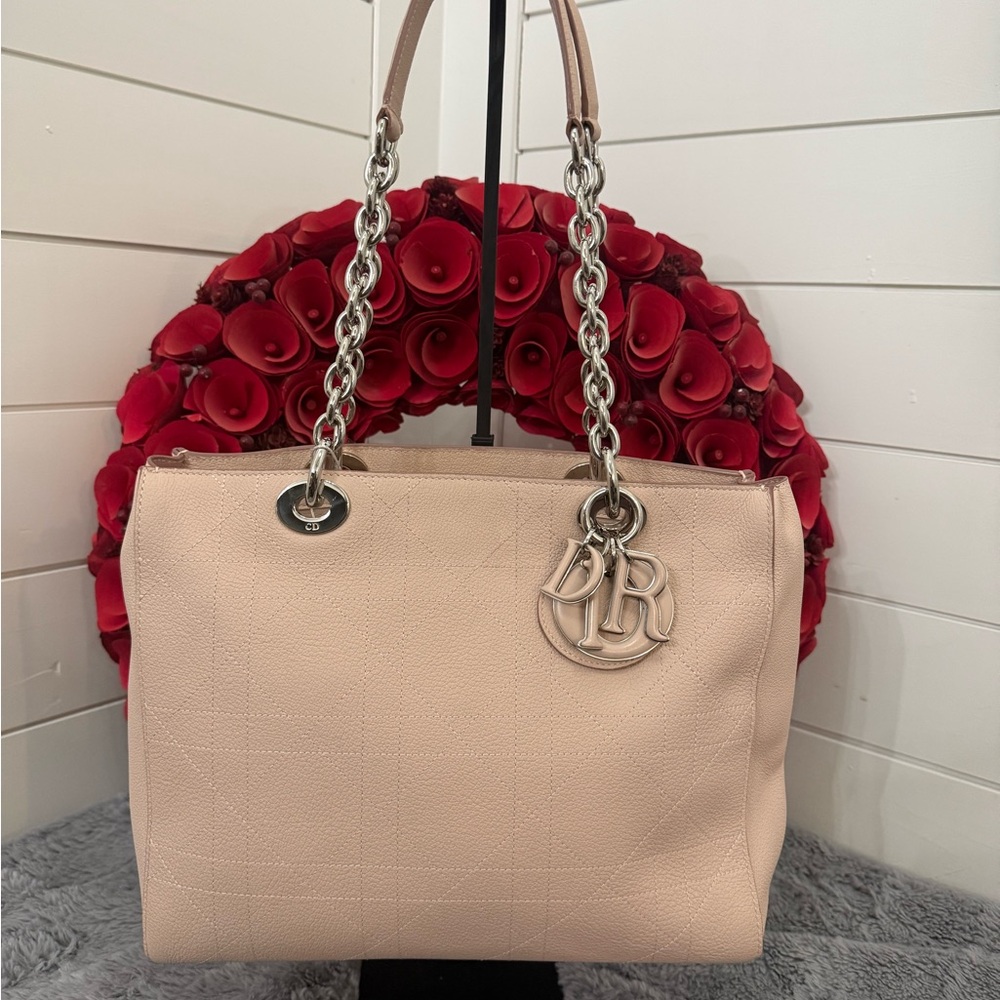 Christian Dior Grained Calfskin Cannage Ultradior Tote Bag